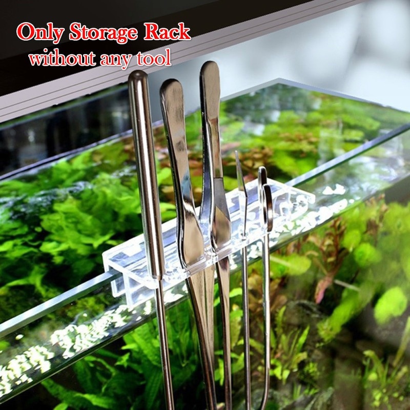 Aquarium Fish Quarantine - ชั้นเก็บเครื่องมือตู้ปลาใหม่1ชิ้นที่ยึดอะคริลิกสำหรับแหนบมีดโกนที่ยึดเครื่องมือทำความสะอาดตู้ปลาน้ำหญ้า