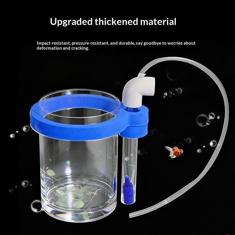 Aquarium Fish Waste Collector - กล่องเพาะพันธุ์ปลาอะคริลิกใสพร้อมปั๊มน้ำ ระบบหมุนเวียนน้ำสำหรับฟักไข่และให้อาหารลูกปลาในตู้ปลา