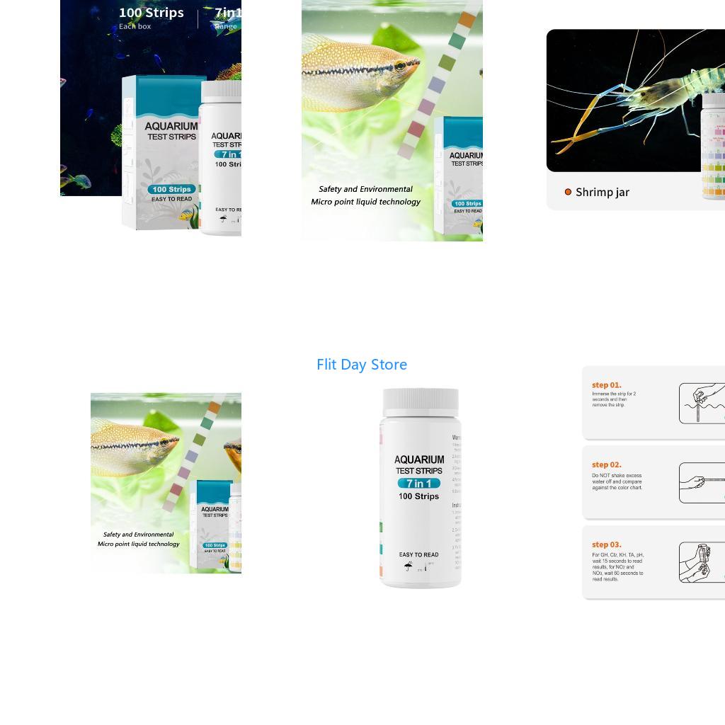 Aquarium Fish Saltwater - F92C 100 ชิ้น พิพิธภัณฑ์สัตว์น้ำ แถบทดสอบน้ำสำหรับผู้เริ่มต้น พิพิธภัณฑ์สัตว์น้ำ