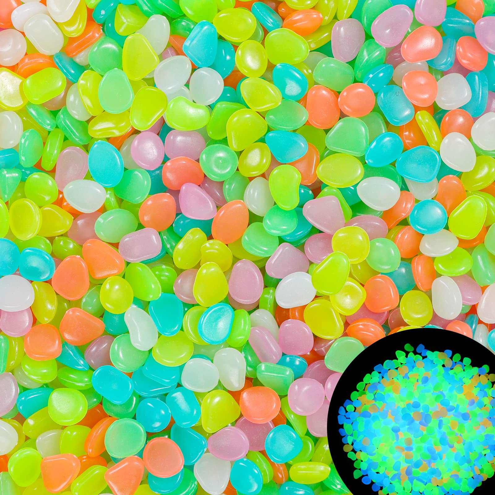 Aquarium Fish Saltwater - 100 ชิ้น Glow in the Dark