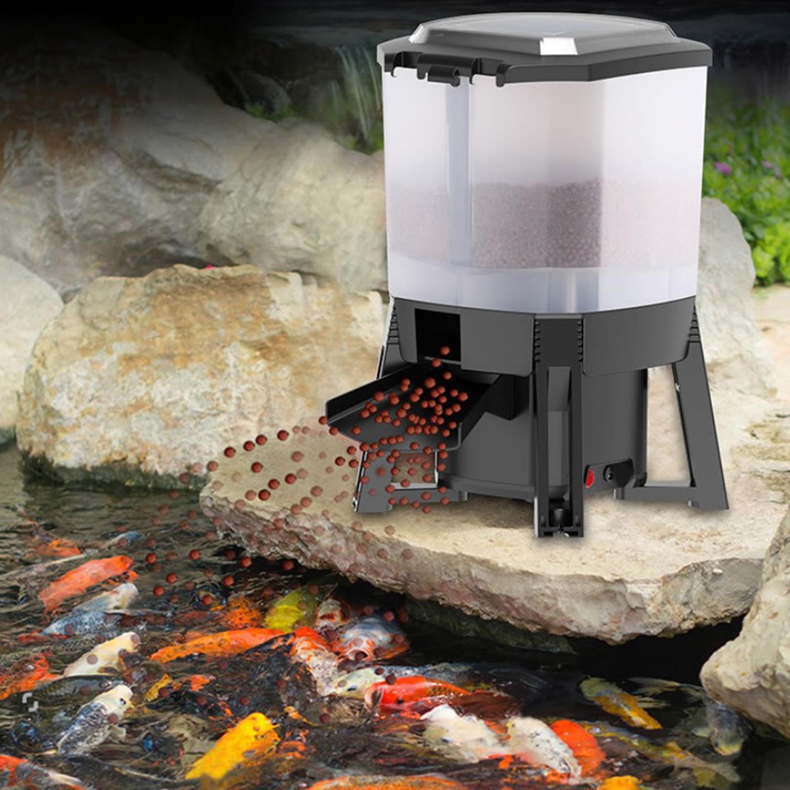 เครื่องให้อาหารปลาอัตโนมัติพลั - Aquarium Fish Koi บทวิจารณ์และราคา