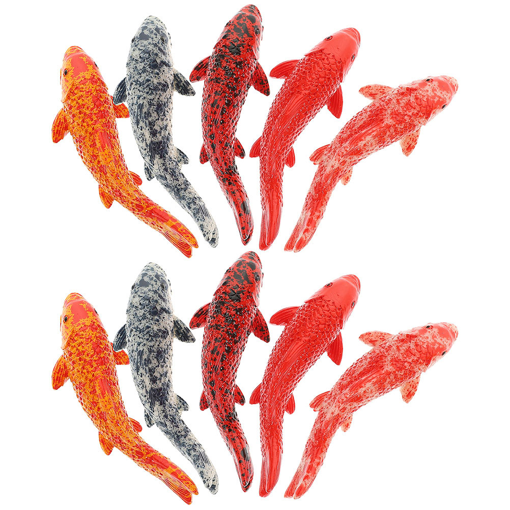 ปลาคาร์ฟจิ๋ว 10 ตัว ตกแต่งสีแด - Aquarium Fish Koi บทวิจารณ์และราคา