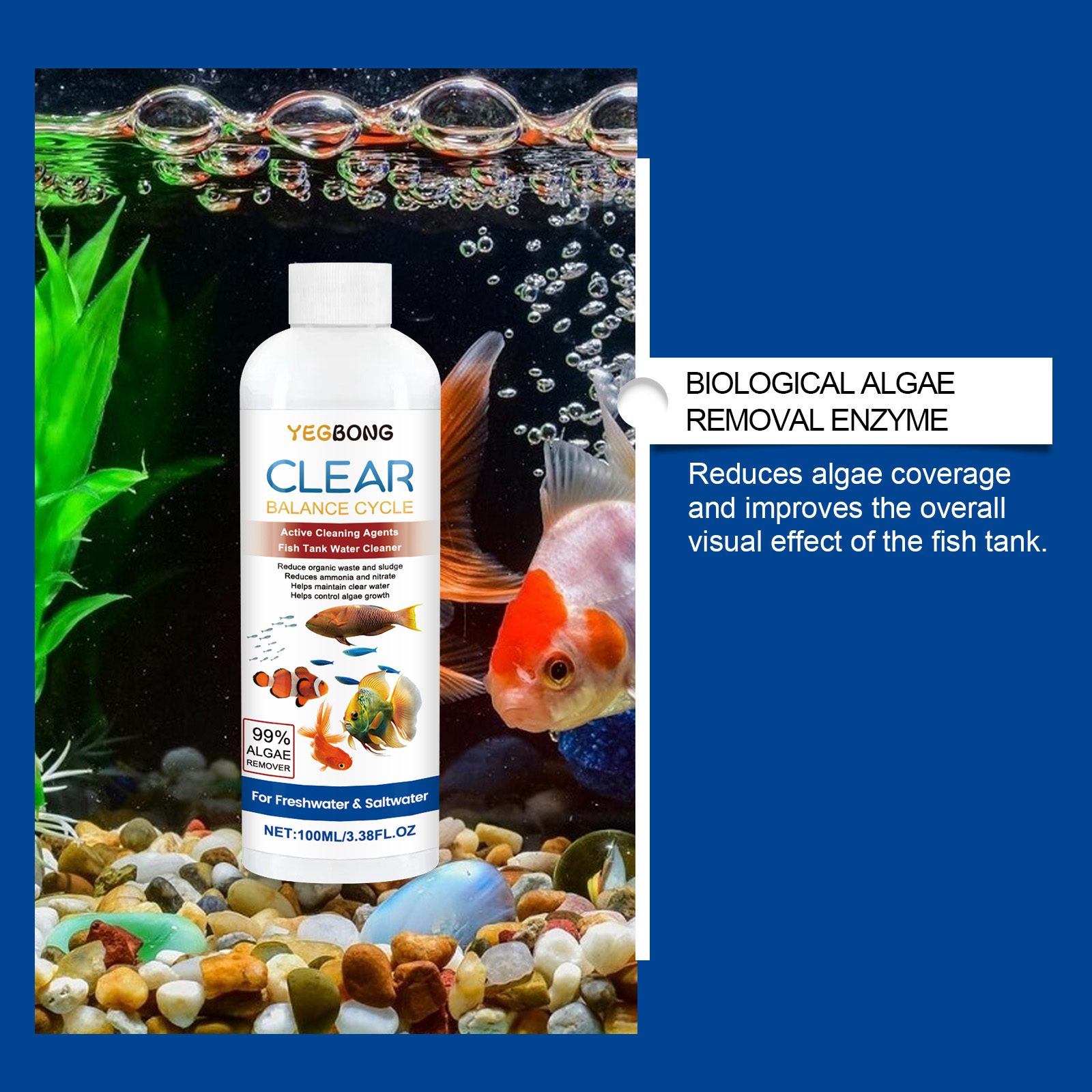 Aquarium Water Clarifier 100ml - Aquarium Fish Saltwater บทวิจารณ์และราคา