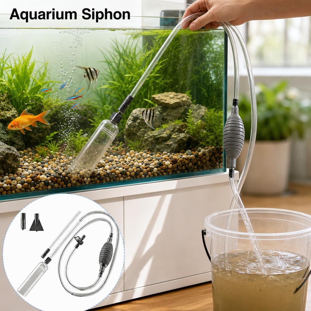 ชุดอุปกรณ์เปลี่ยนน้ำตู้ปลาแบบใ - Aquarium Fish Waste Collector บทวิจารณ์และราคา