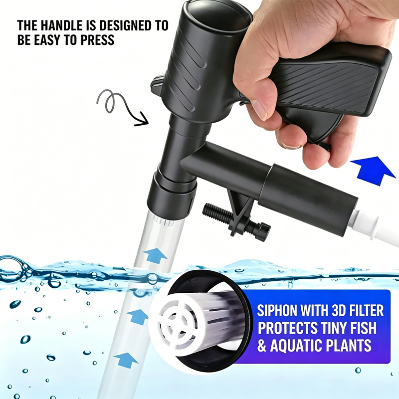 ปั๊มเปลี่ยนน้ำตู้ปลา อุปกรณ์ทำ - Aquarium Fish Waste Collector บทวิจารณ์และราคา