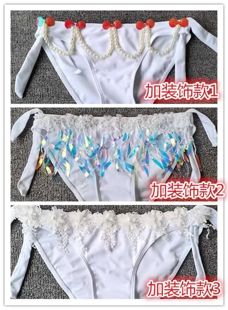 บราบิกินี่ประดับเลื่อมรูปเปลือ - Aquarium Queen Fish บทวิจารณ์และราคา