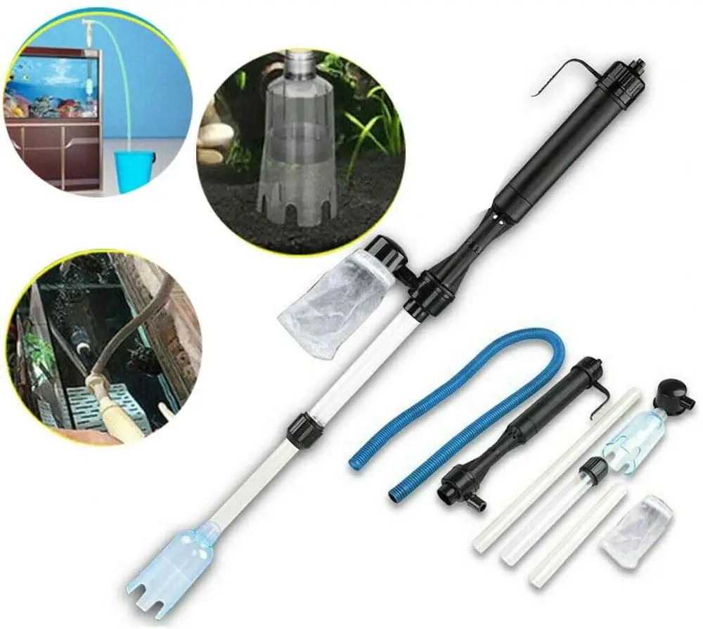 เครื่องเปลี่ยนน้ําไฟฟ้าสูญญากา - Aquarium Fish Waste Collector บทวิจารณ์และราคา