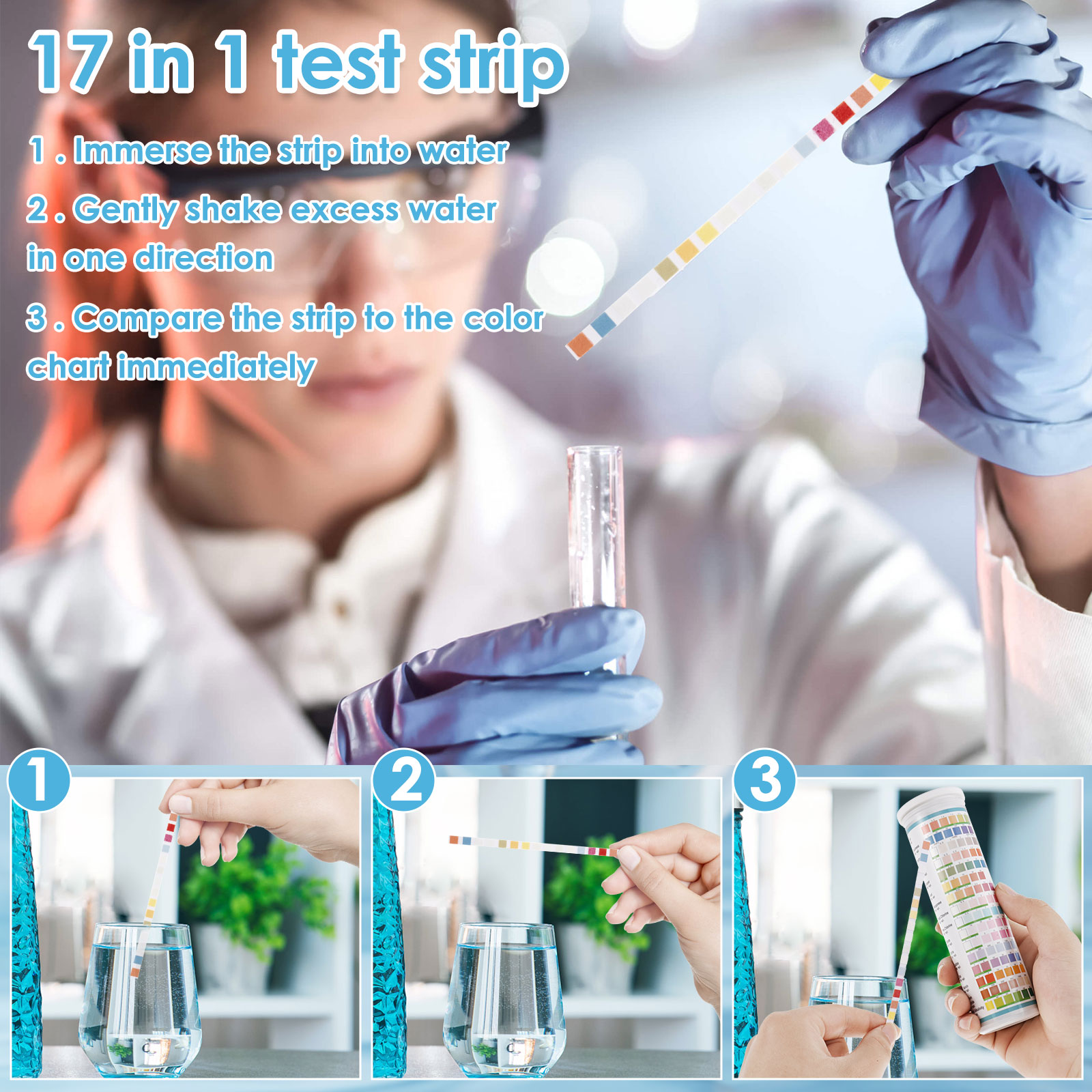 5-17 in 1 Aquarium Test Strips - Aquarium Fish Saltwater บทวิจารณ์และราคา