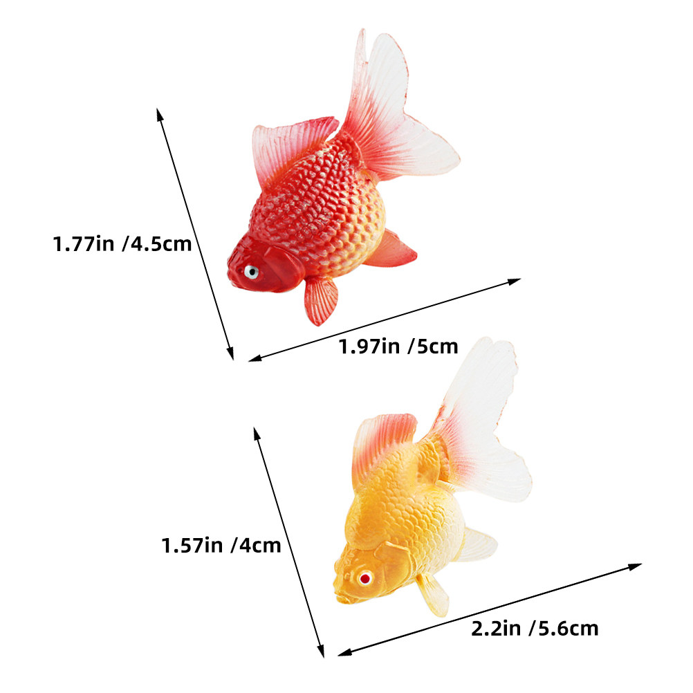 ปลาทองจำลองขนาดเล็ก 3 ตัว ปลาค - Aquarium Fish Koi บทวิจารณ์และราคา